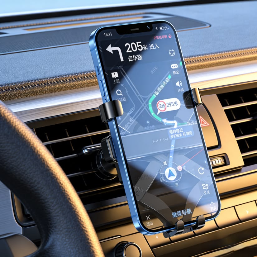 360° Magnetic Car Phone Holder (Strong Grip MagSafe Mount)
