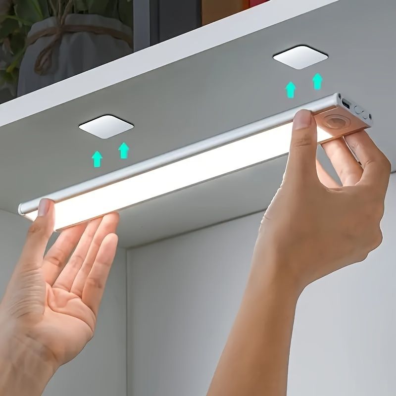 Motion Sensor Light Wireless LED Night Light USB Rechargeable Night Lamp Cabinet Wardrobe Lamp Under Backlight For Kitchen Led