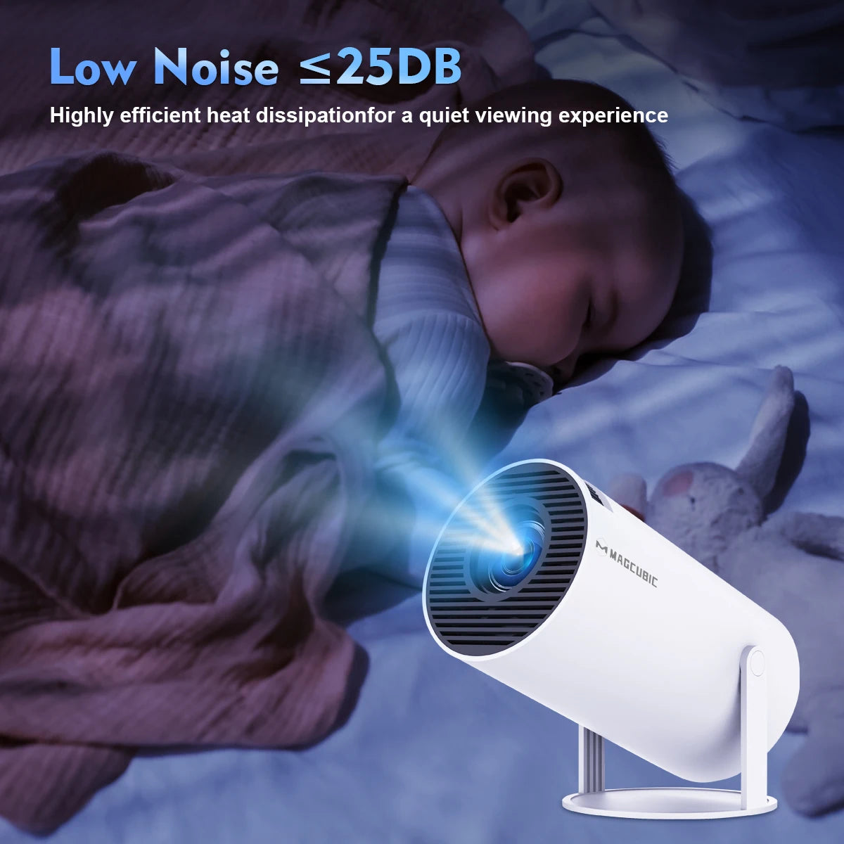 Mini Projector for Home Cinema – Portable HD Smart Projector