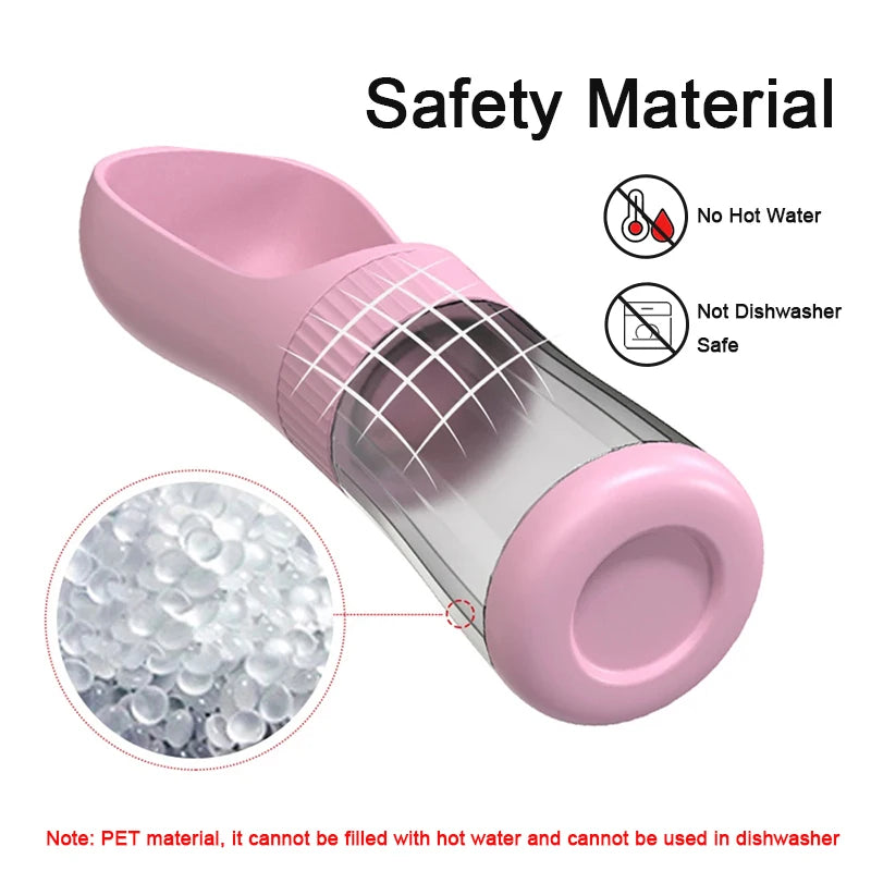 Portable Dog Water Bottle (2-in-1 Travel Feeder)