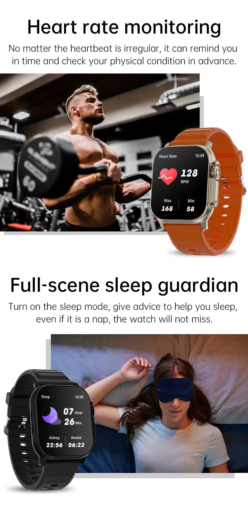 Ultra Smartwatch 49mm – Fitness Tracker & Bluetooth Calling