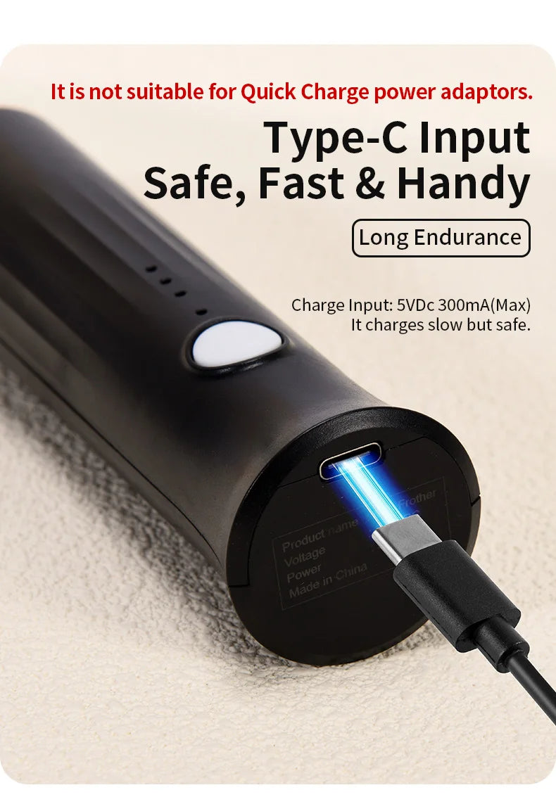 Electric Milk Frother – Handheld Coffee Foam Maker