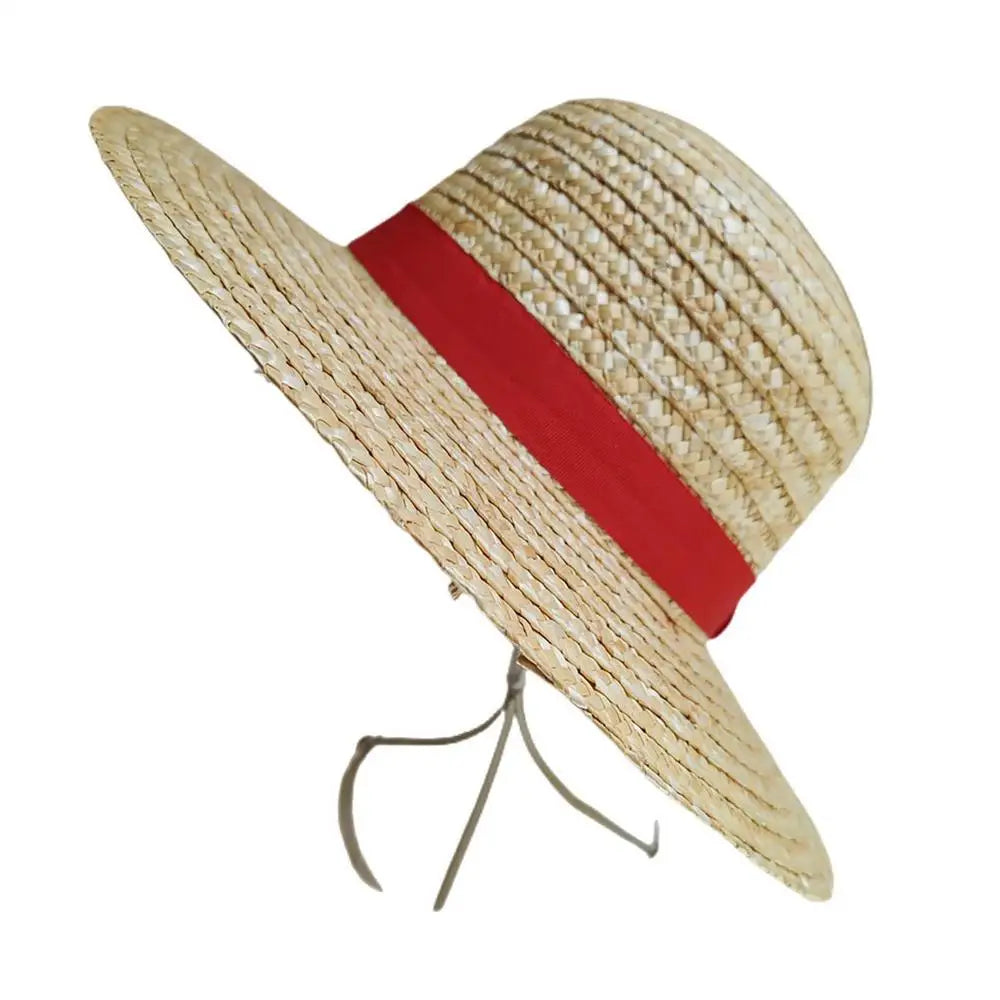 31cm/35CM Anime Straw Hat Festivals Party Cosplay Props Sun Protection Hat Parent-child Summer Sun Straw Beach Hat For Men Women
