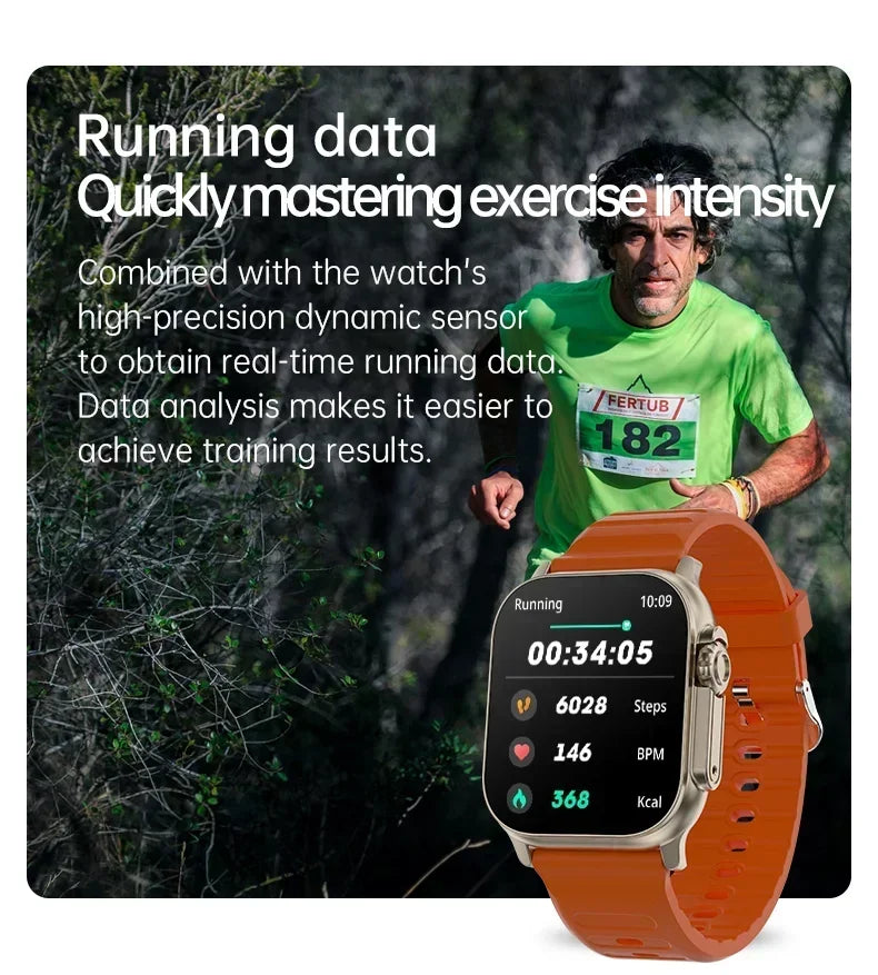 Ultra Smartwatch 49mm – Fitness Tracker & Bluetooth Calling