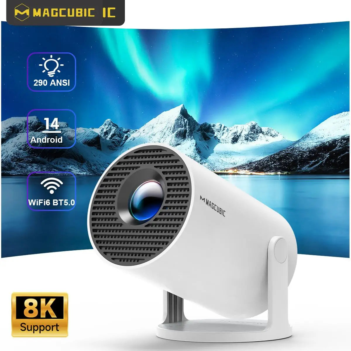 Mini Projector for Home Cinema – Portable HD Smart Projector