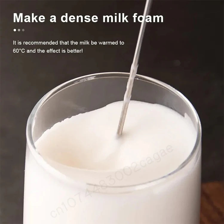 Electric Milk Frother – Handheld Coffee Foam Maker