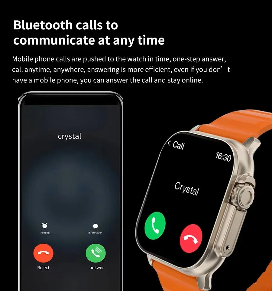 Ultra Smartwatch 49mm – Fitness Tracker & Bluetooth Calling