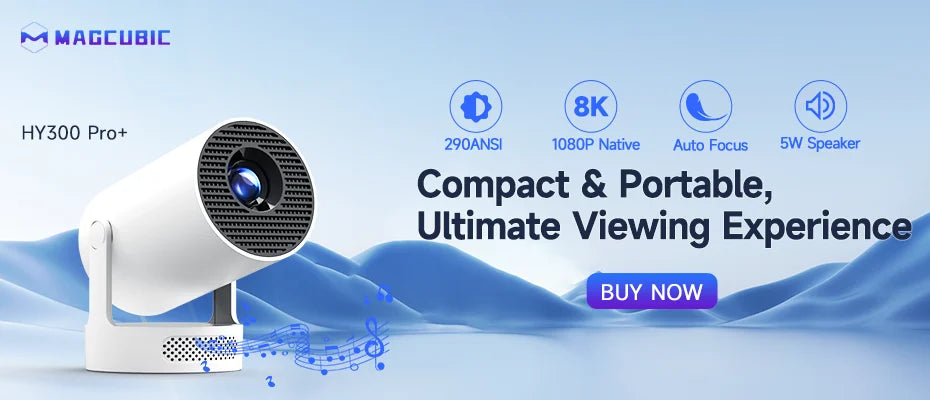 Mini Projector for Home Cinema – Portable HD Smart Projector