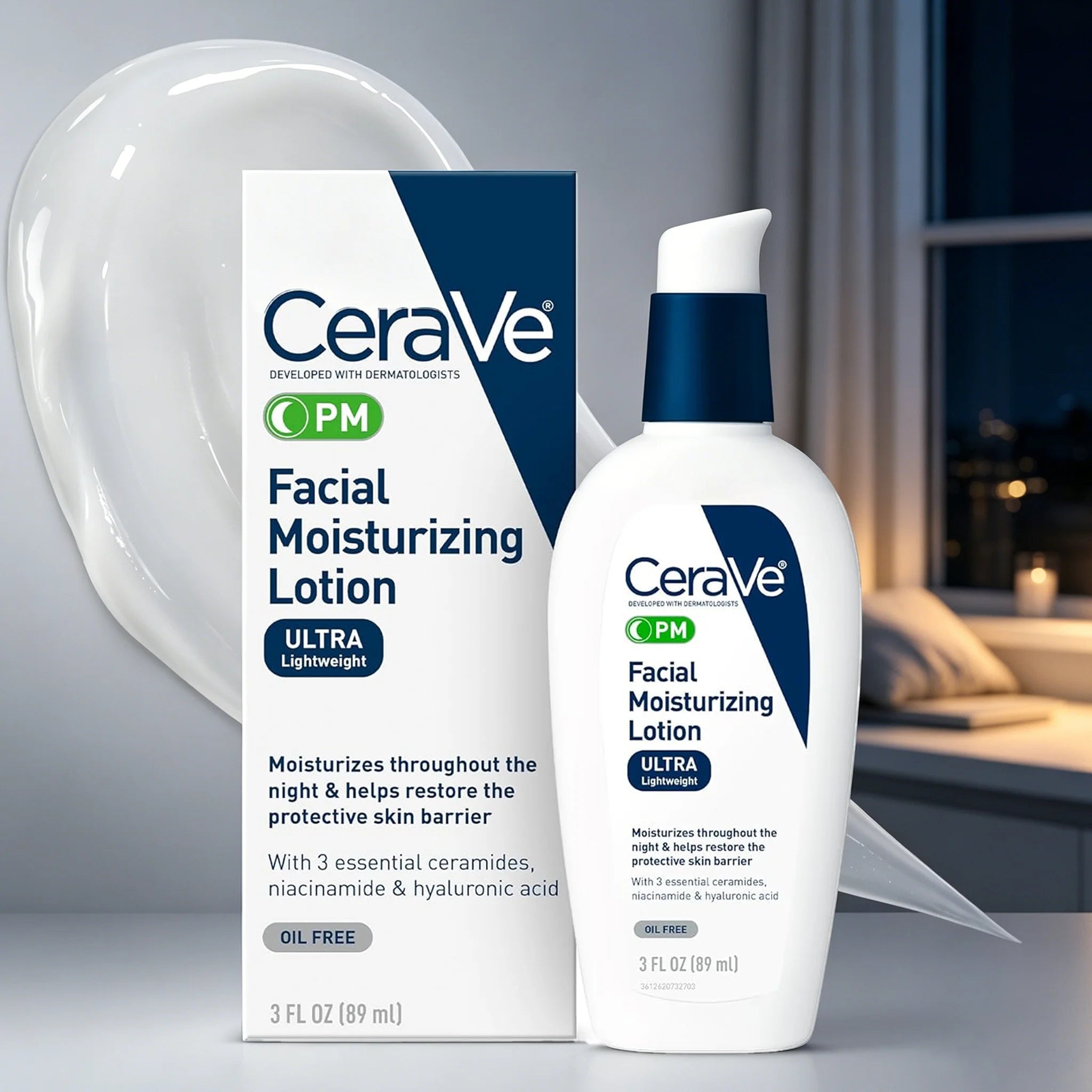 CeraVe PM Facial Moisturizing Lotion