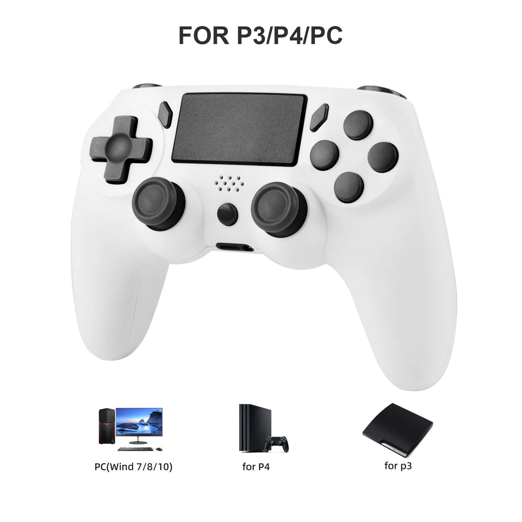 Wireless Gaming Controller – Dual Vibration & 6-Axis Motion (PS4 / PC Compatible)