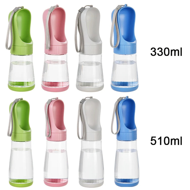Portable Dog Water Bottle (2-in-1 Travel Feeder)