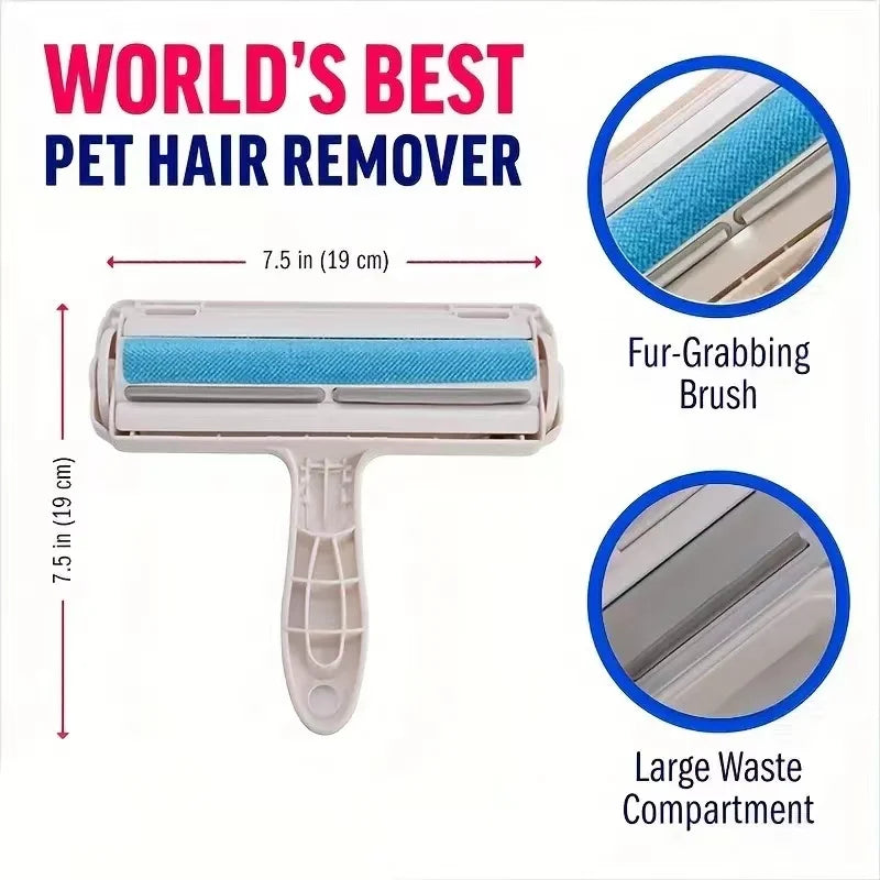 Self-Cleaning Pet Hair Remover Roller