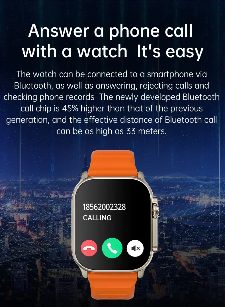 Ultra Smartwatch 49mm – Fitness Tracker & Bluetooth Calling
