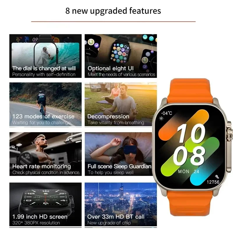 Ultra Smartwatch 49mm – Fitness Tracker & Bluetooth Calling