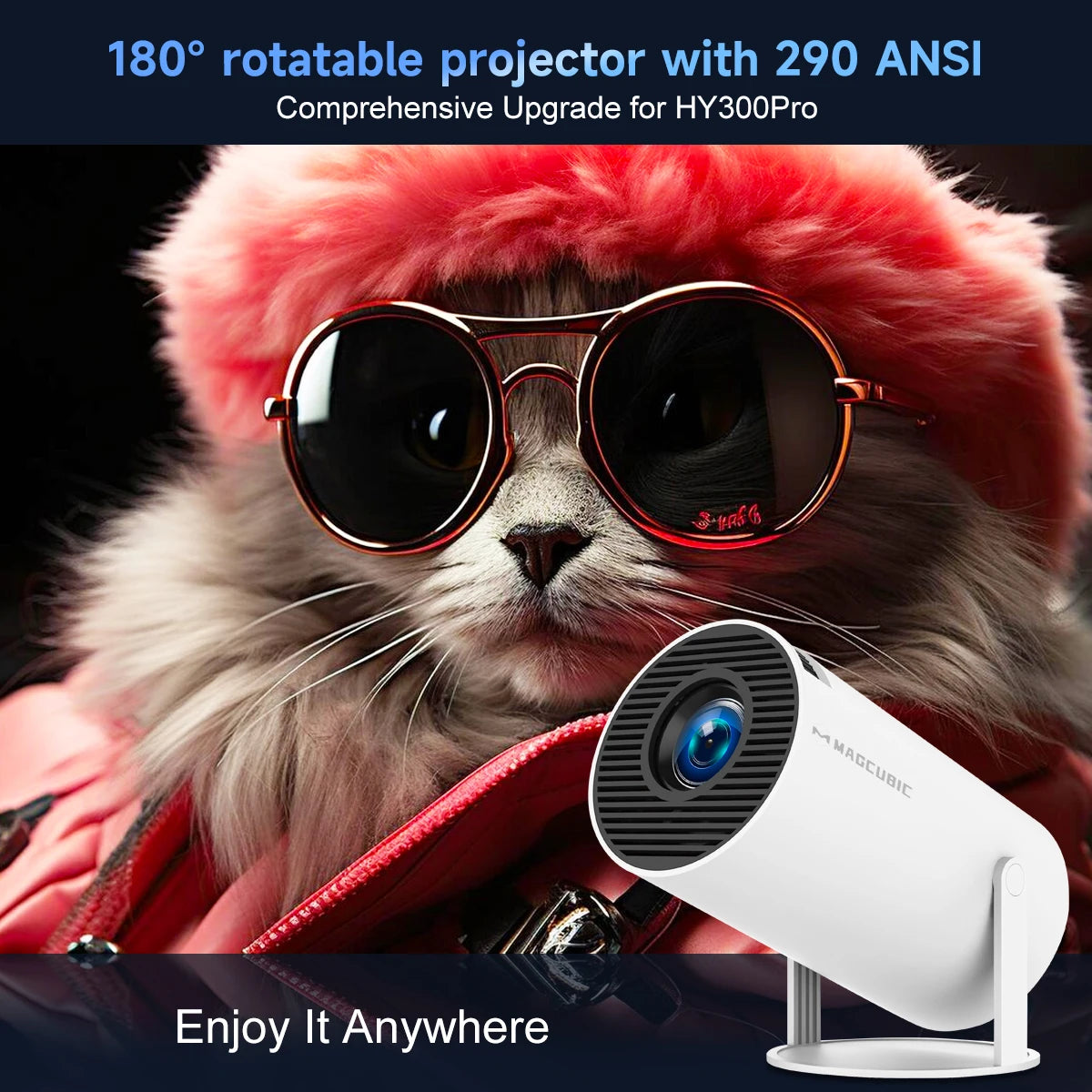 Mini Projector for Home Cinema – Portable HD Smart Projector