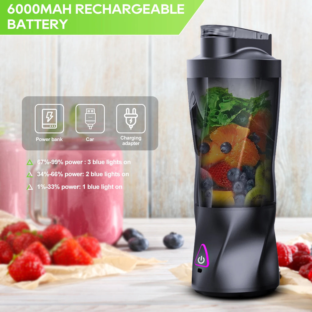 Portable Juicer Blender 700ml – USB Rechargeable Smoothie Maker