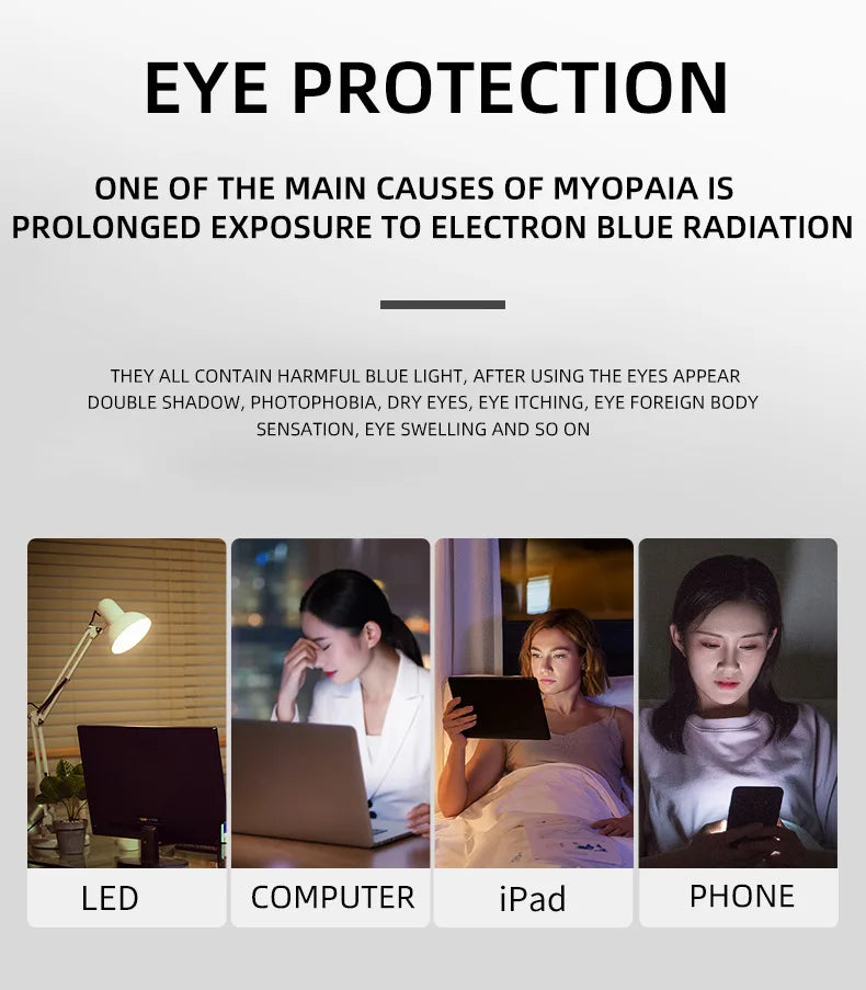 EYORA Ultralight Luxury Alloy Small Frame Reading Glasses Anti Blue Light Myopia and Hyperopia Photochromic Prescription Eyewear