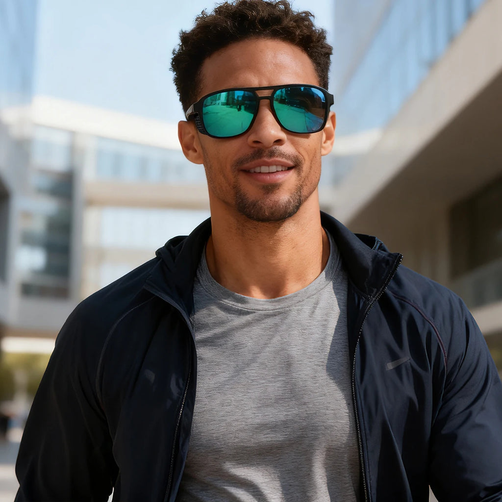 New Punk Polarized Sports Sunglasses Windproof UV400 Lightweight for Cycling Running Driving Outdoor Activities