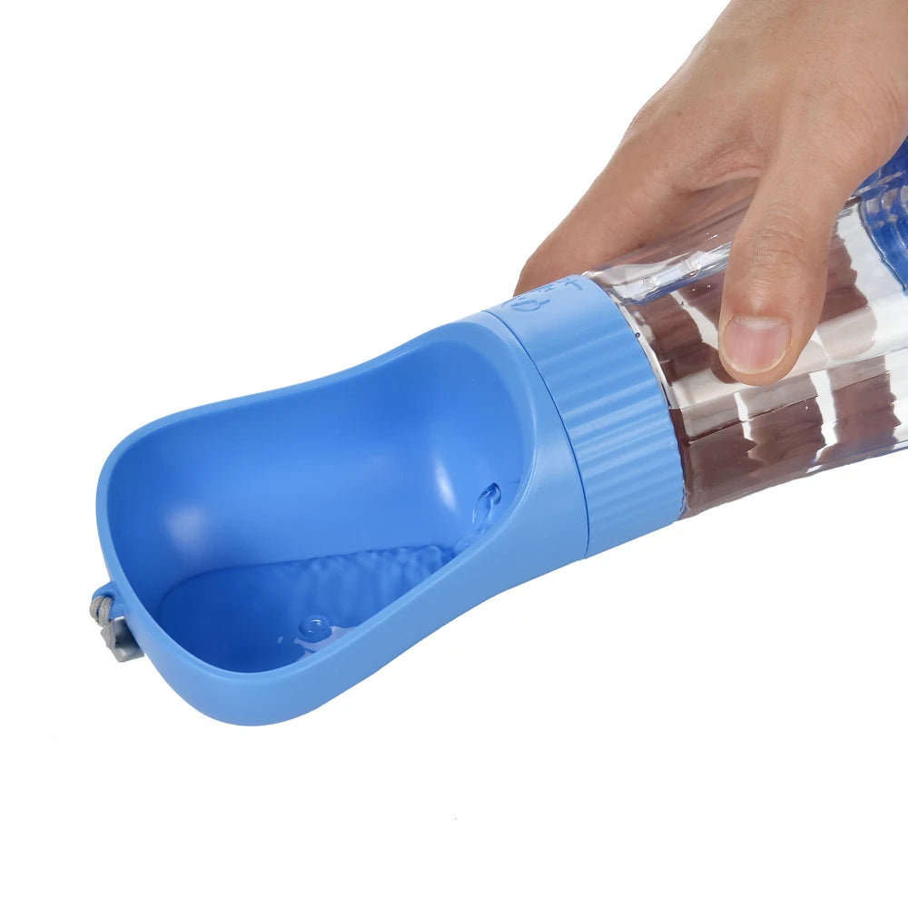 Portable Dog Water Bottle (2-in-1 Travel Feeder)