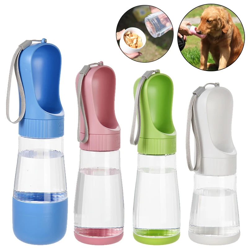 Portable Dog Water Bottle (2-in-1 Travel Feeder)