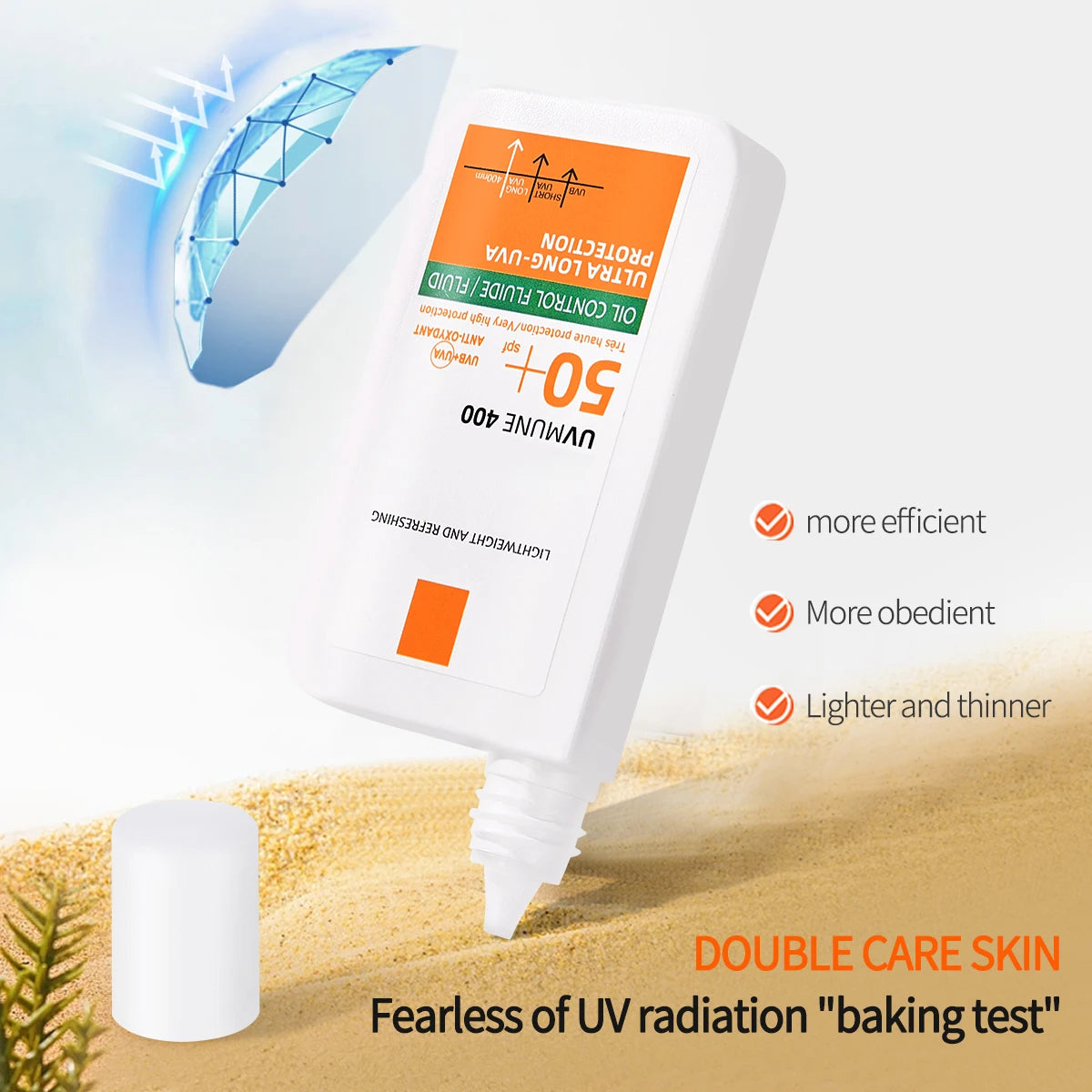 Long Lasting Facial Sunscreen with High UV Protection Refreshing and Moisturizing a 2 in 1 Skincare and Sun Protection Product