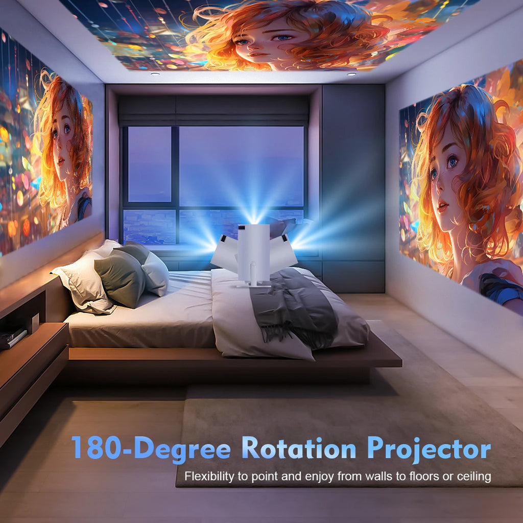 Mini Projector for Home Cinema – Portable HD Smart Projector