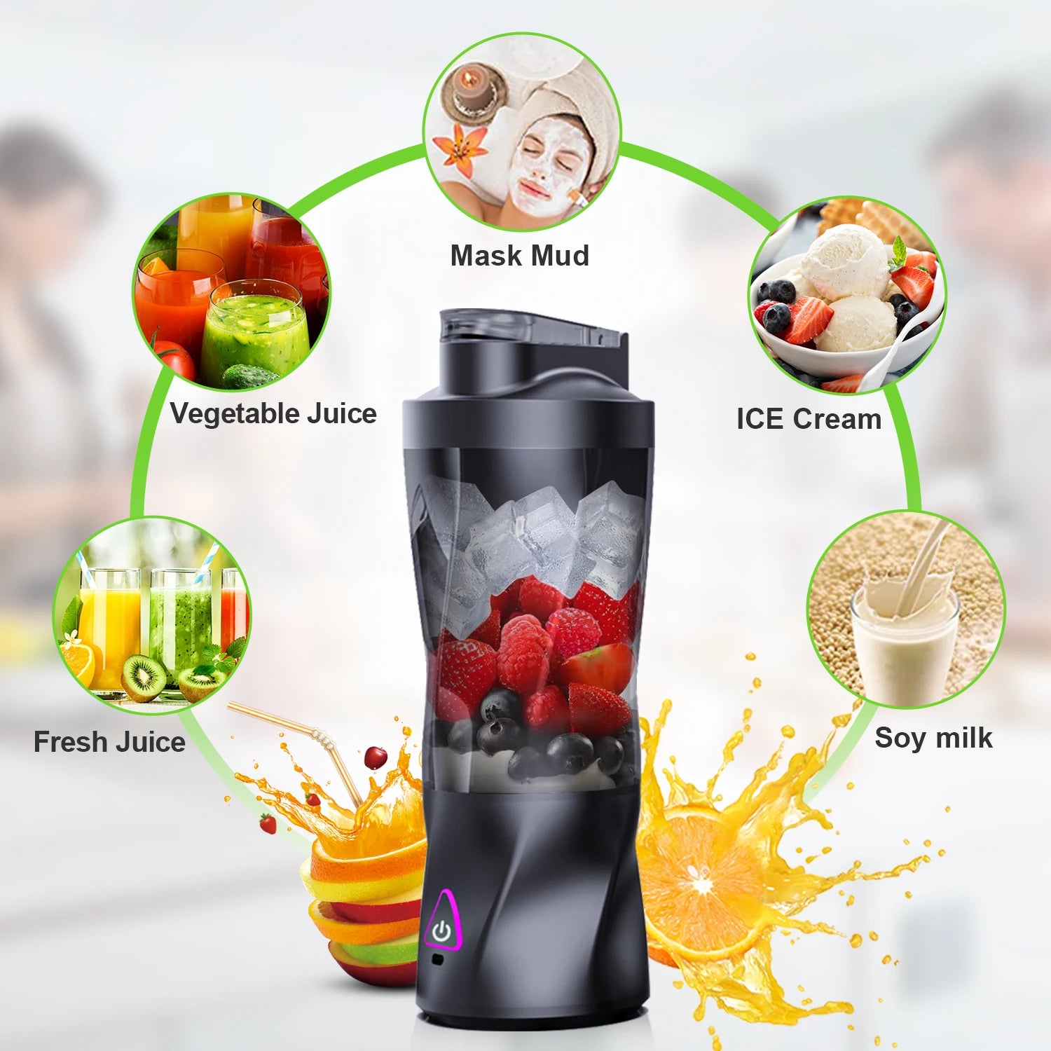 Portable Juicer Blender 700ml – USB Rechargeable Smoothie Maker