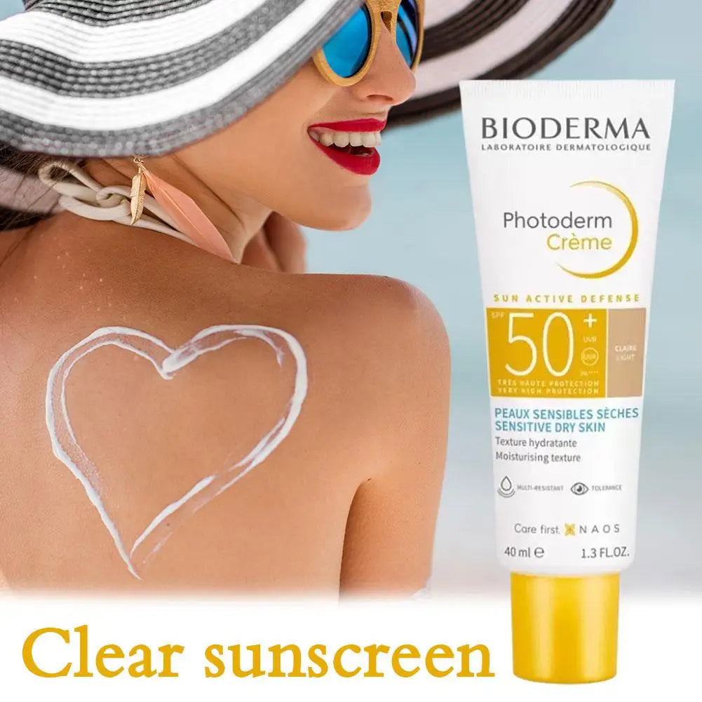 BIODERMA Sunscreen SPF50 – Lightweight & Non-Greasy for All Skin Types, Water-Resistant Face & Body Protection