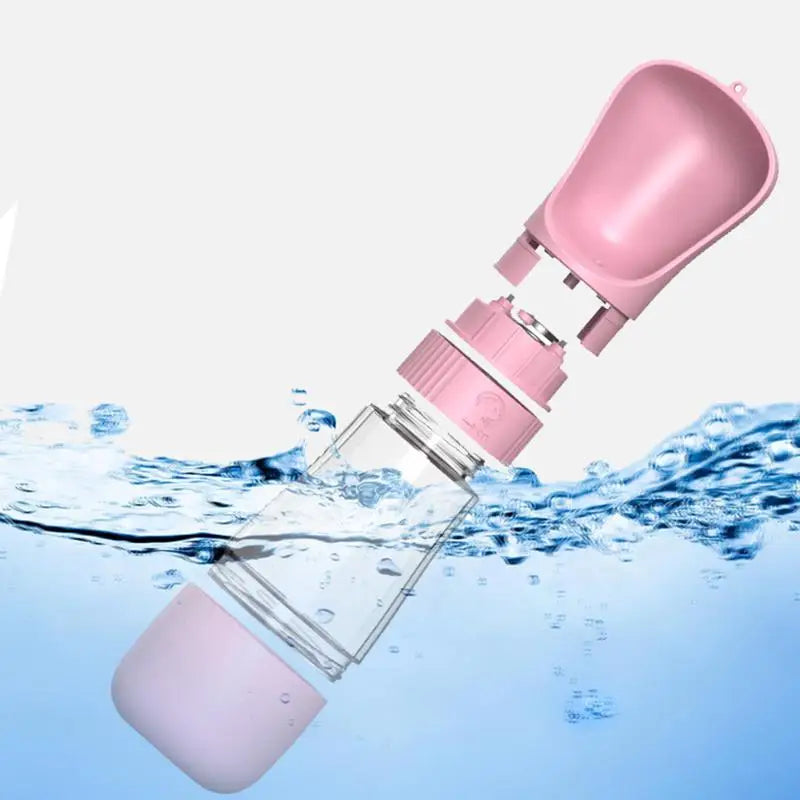 Portable Dog Water Bottle (2-in-1 Travel Feeder)