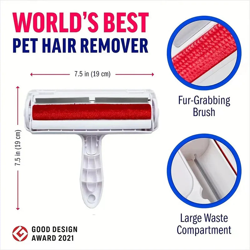Self-Cleaning Pet Hair Remover Roller